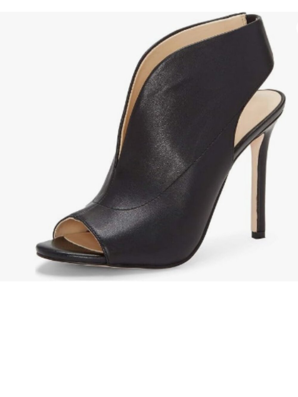 YDN Black Slingback Peep Toe Stiletto High Heel Sandals Ankle Boots Cutout Shoe